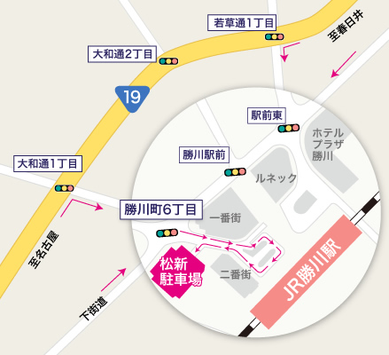 勝川駅周辺地図